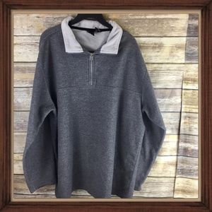‼️MOVING SALE‼️ Foot Locket Gray Fleece 1/4 Zip Sweater Size XXL